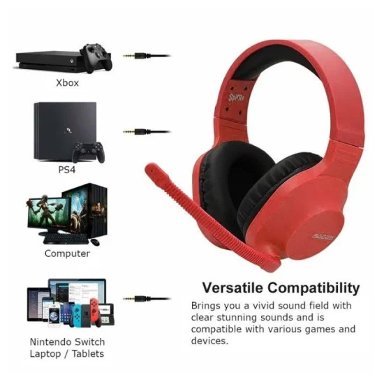 Sades Spirits Gaming Headset SA-721 - Red
